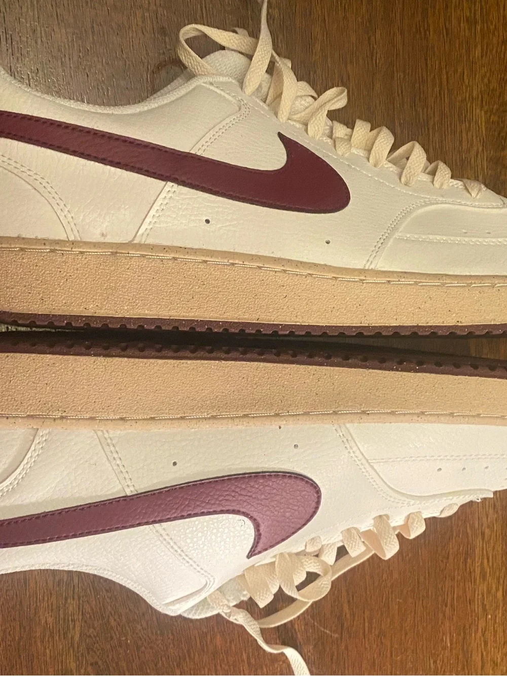 Nike Curt vision lowsail dark beetroot Leather Sneakers men’s size 15